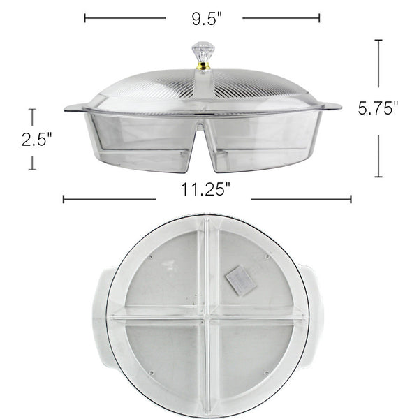 PL585 - Sectional Round Bowl With Cover