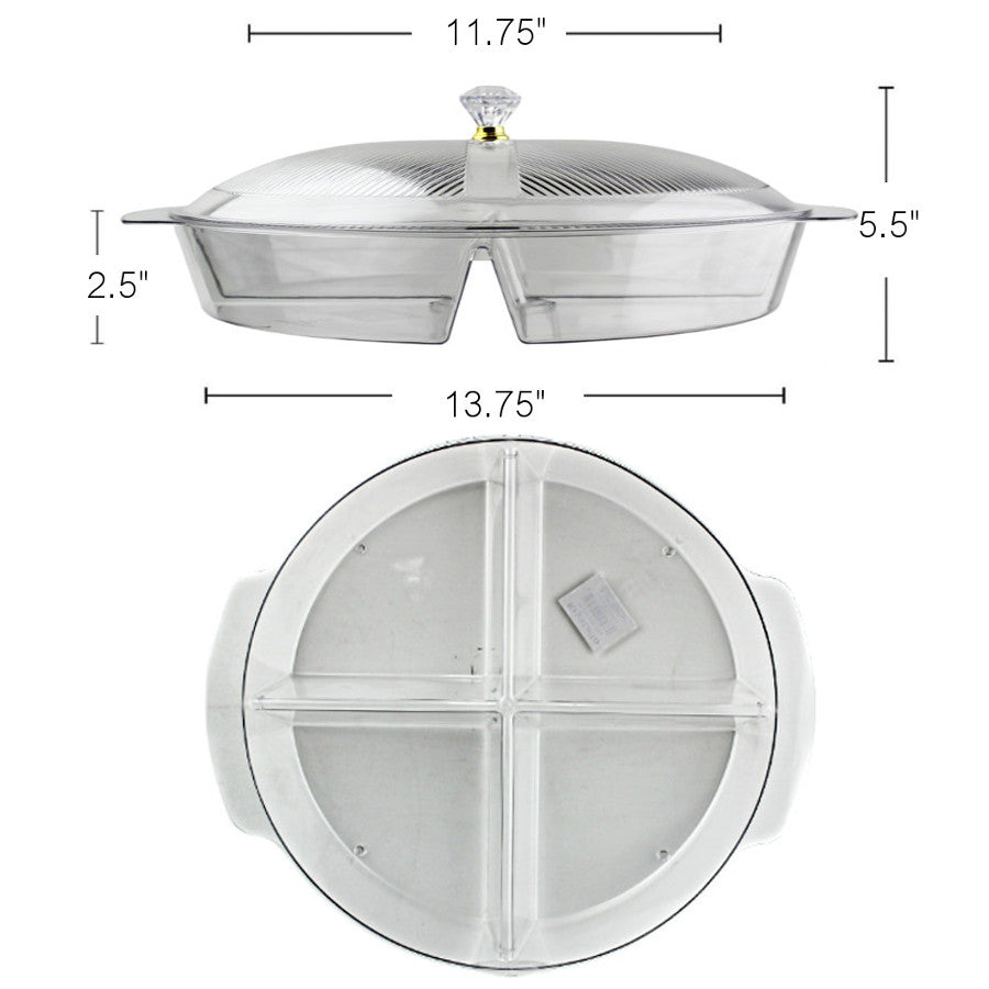 PL586 - Sectional Round Bowl With Cover