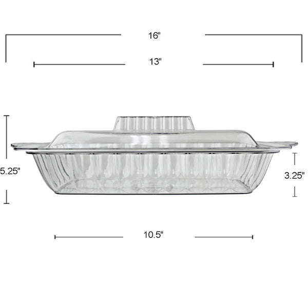 PL588 - Rectangle Bowl With Cover
