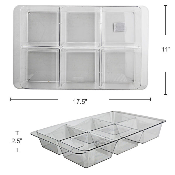 PL589 - Rectangle Divided Tray