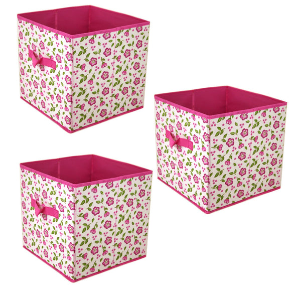 SCR488PK - Square Storage  Box-Pink 11.8 In