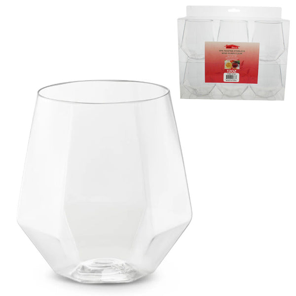 DP363 - Stemless Wine Glass 6 Pc Set- 12 Oz