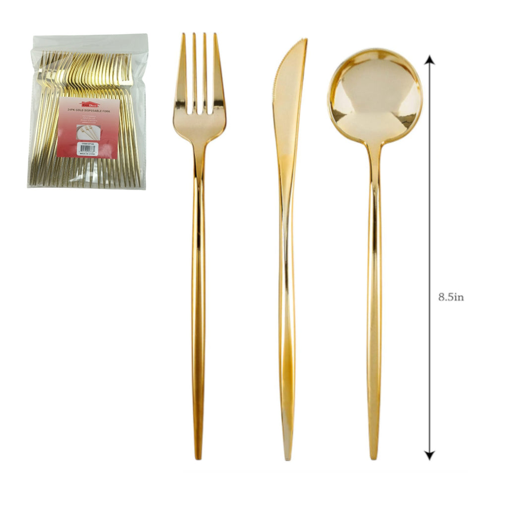 DP371 - Assorted Silverware- 24 Pc Gold