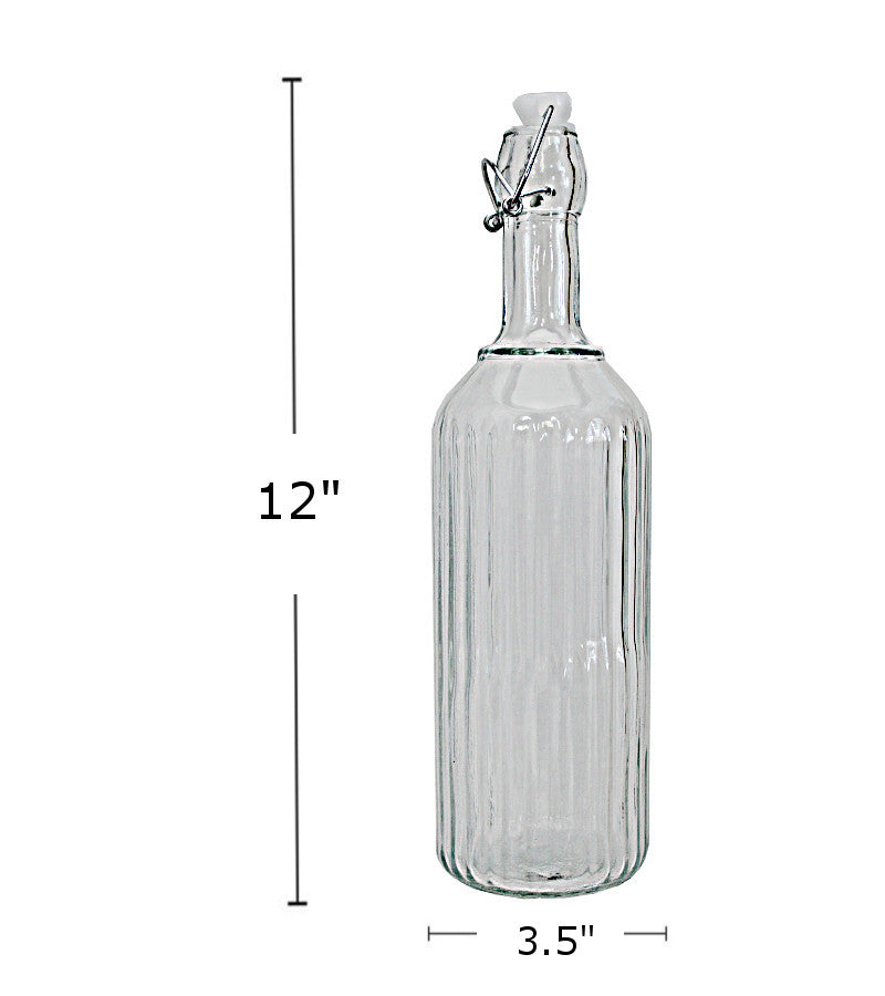 GB5537 - Glass Bottle - Clear 1L