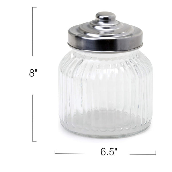 GJ451 - Glass Jar Metal Lid-2.95 Liter
