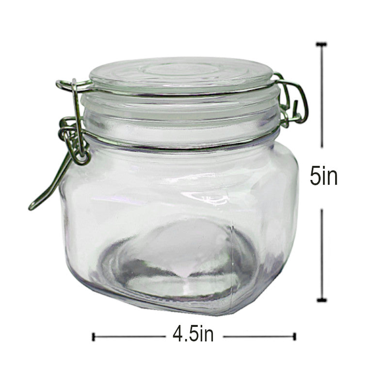 GJ467 - Glass Jar With Latch-800 Ml