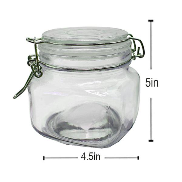 GJ467 - Glass Jar With Latch-800 Ml