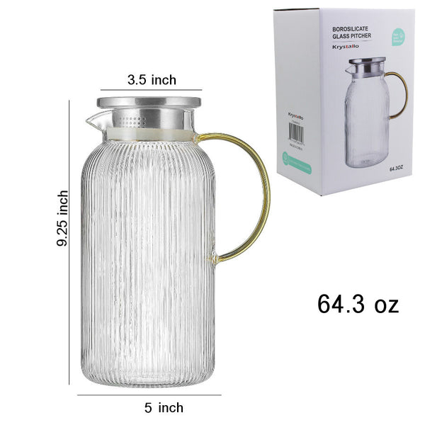 GP425 - Borosilicate Glass Pitcher- 1900Ml