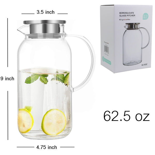 GP426 - Borosilicate Glass Pitcher- 1850 Ml