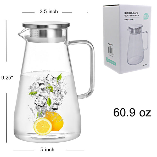 GP428 - Borosilicate Glass Pitcher- 1800 Ml