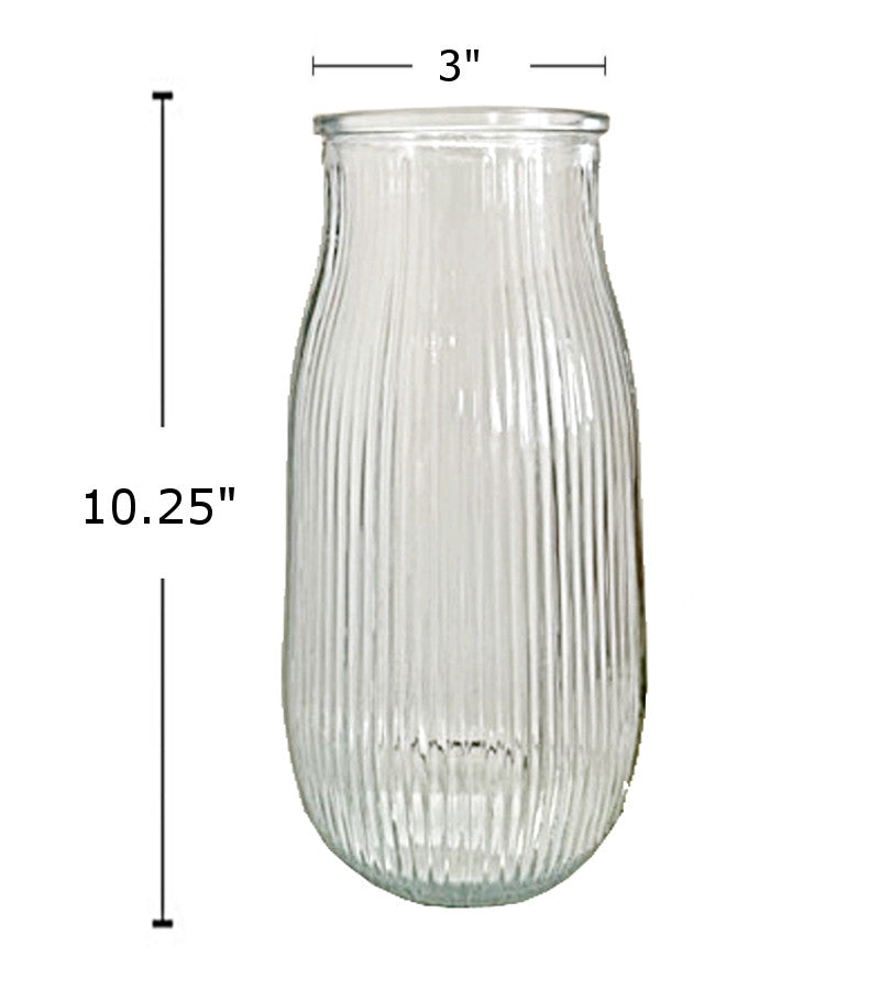 GV5517 - Glass Vase 10.5"x3.5"