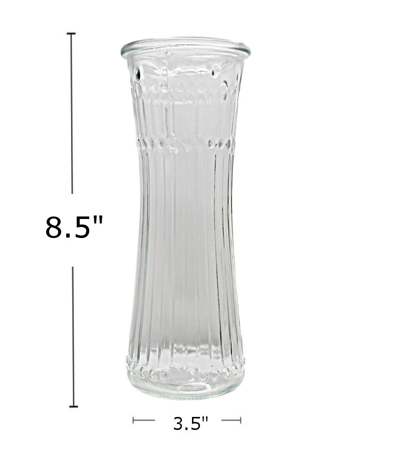GV5539 - Glass Vase - Clear 8.5"