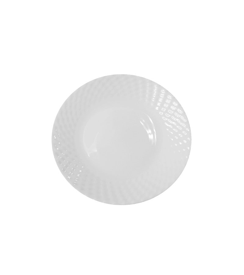 OP5497 - Opal Glass Mesh Plate - 7.5In