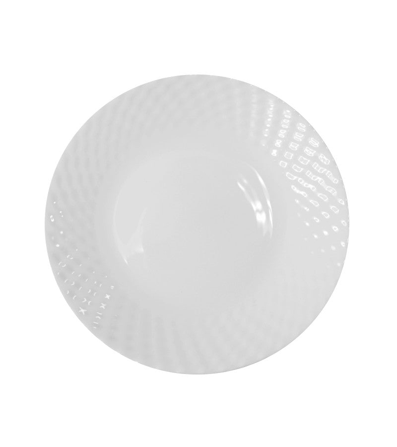 OP5498 - Opal Glass Mesh Plate - 10.5In