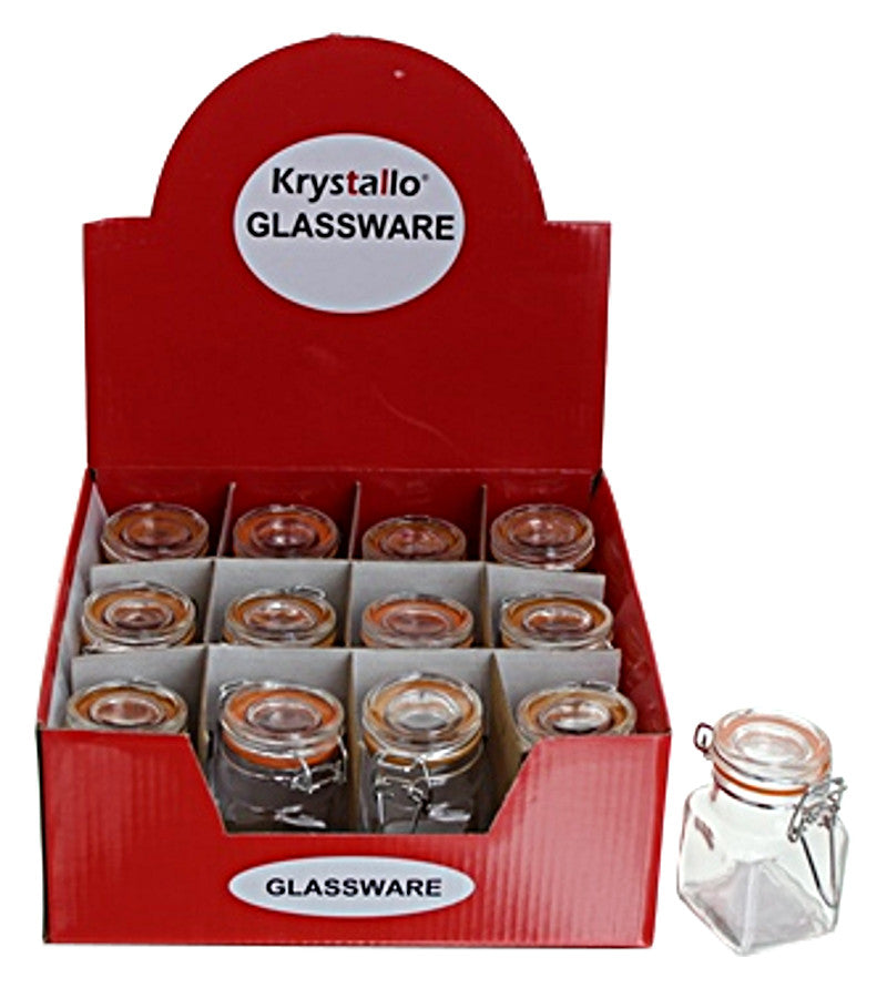 PDQ1444 - Square Glass Jar 4oz.