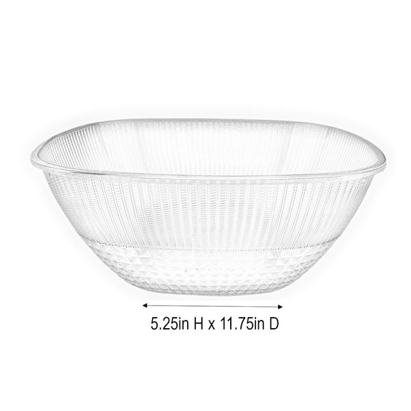 PL334 - Plastic Bowl- 5.25X11.75In (30 Cm)