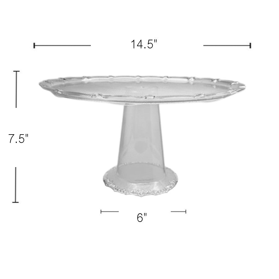 PL337 - Plastic Cakestand 14.5X6X7.5In