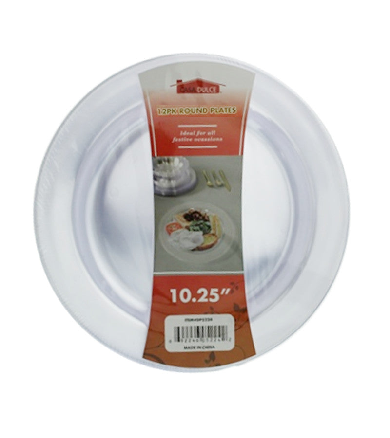 DP5222 - Round Clear Plate 12 pk-10.25 in