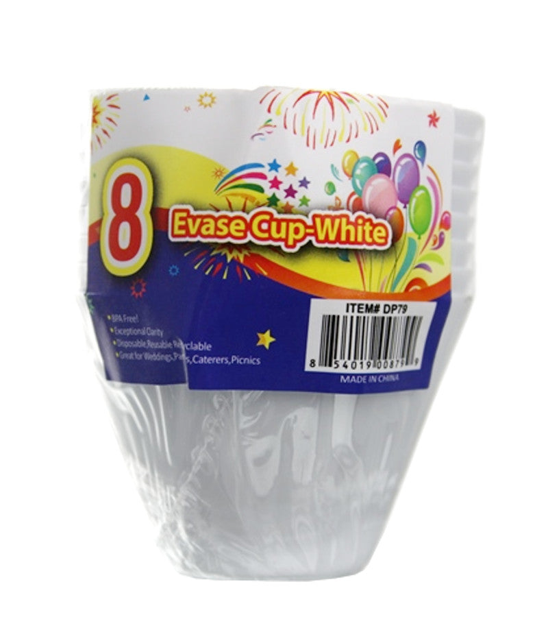 DP79 - 8 pc Evase Cup-White