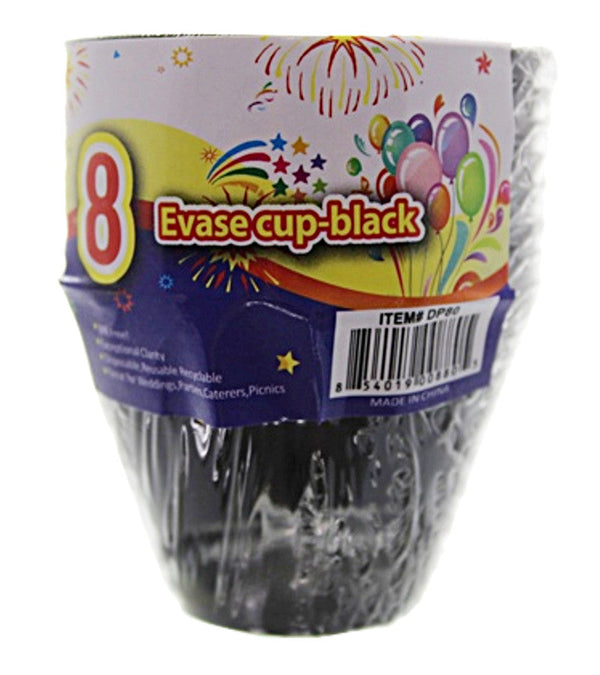DP80 - 8 pc Evase Cup-Black