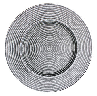 GCP1370 - Glass Charger Plate-Silver