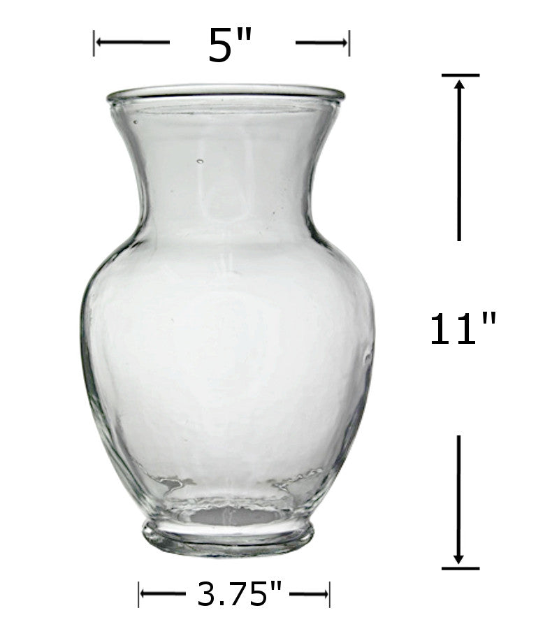 GV1556 - Jasmin Vase Clear-11 inch