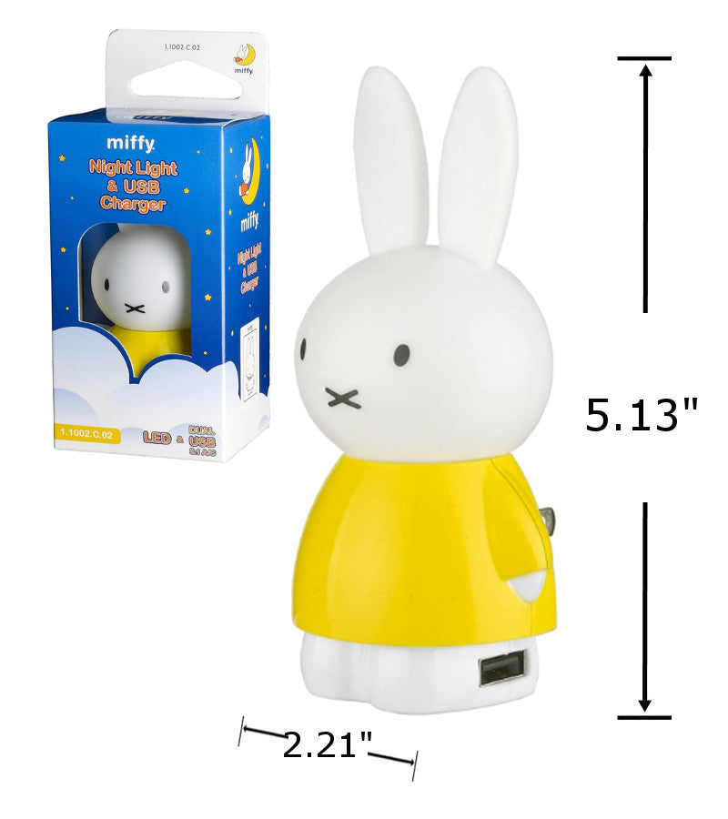 MSLY - Miffy Night Light with USB Charger Yello