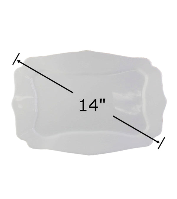 OP5379 - Opal Glass Platter-14 inch