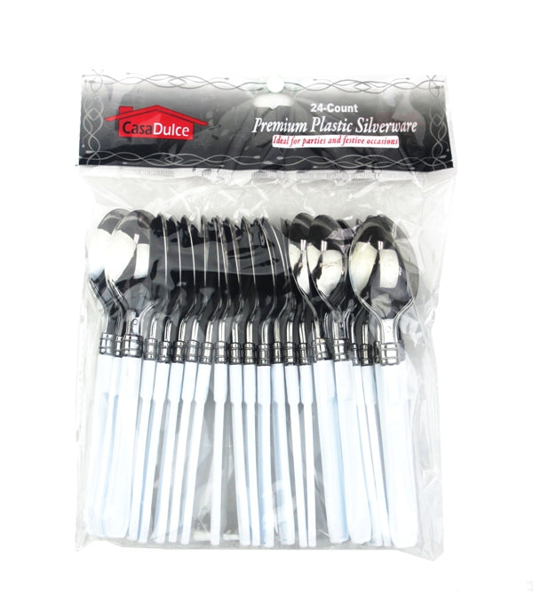 PS1152 - 24 Piece 2 Tone Disposable Spoon