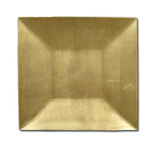 TLC693 - 11.75in  Charger Plate - Gold - Square