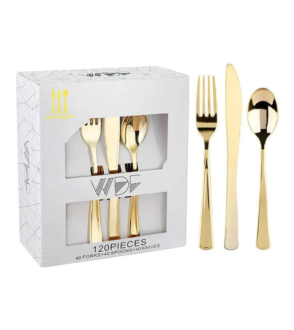 WDF120G - Gold Silverware-120 Pc Set