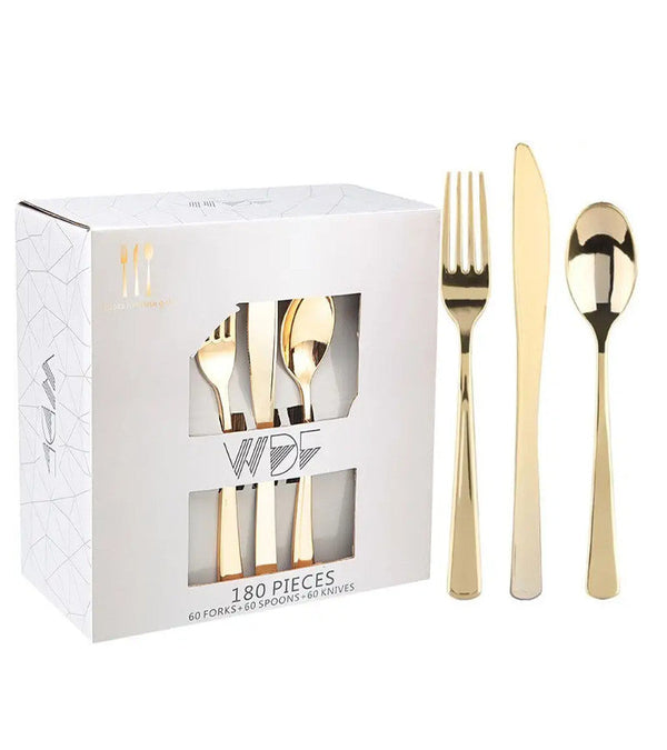 WDF180G - Gold Siverware-180 Pc Set