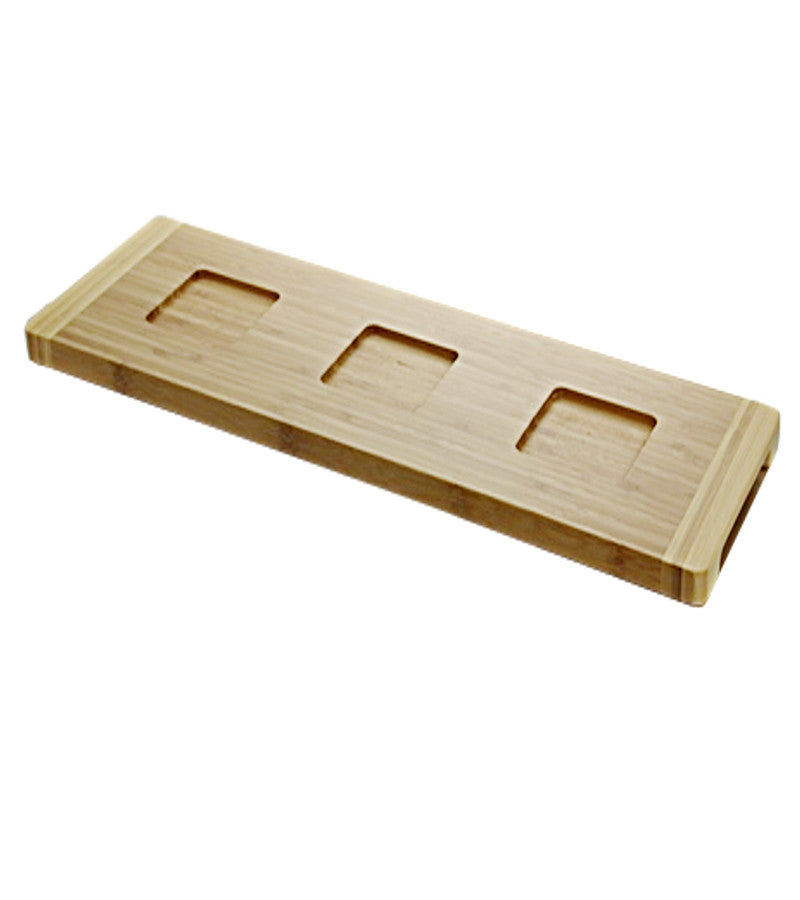 WTIBAM-16 - Bamboo Server Square Well - by Libbey