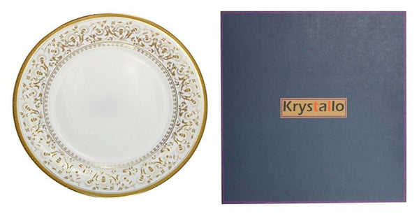 OP1524-1 - Decorated Opal Salad Plate-8 inch