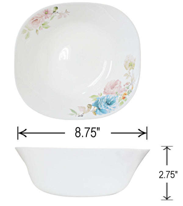 OP8398 - Opal Glass Bowl Decor  - 8.75in